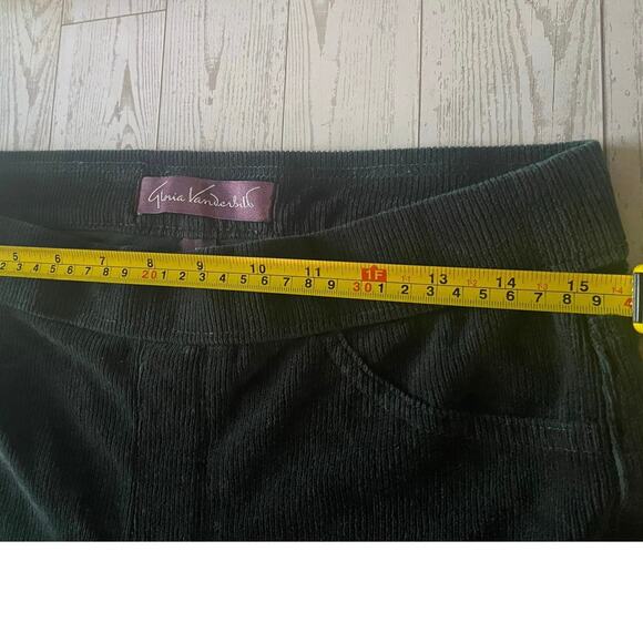 Gloria Vanderbilt Corduroy Pull-On Pants Dark Green Women’s Medium Stretch - Picture 4 of 7